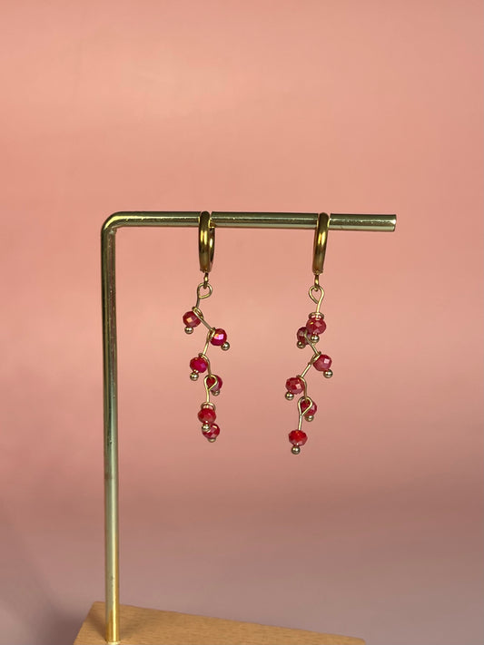 Par de aros rosa