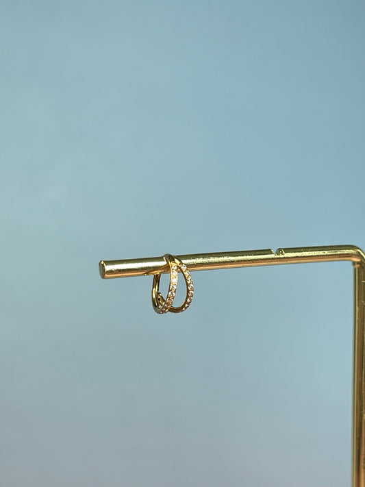 Aro doble dorado 8mm