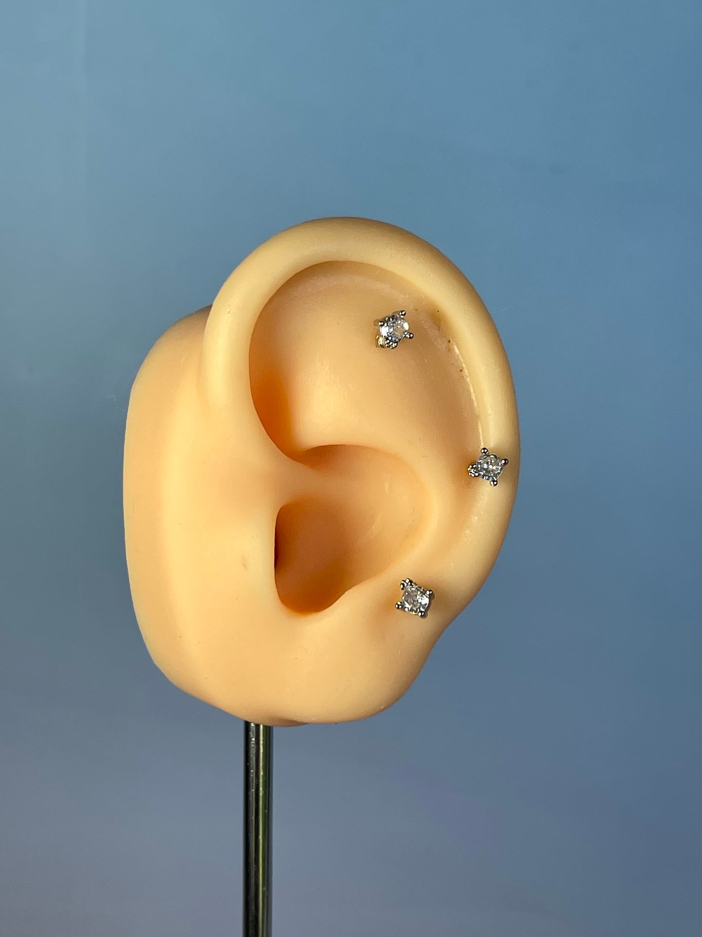 Pendiente/piercing “Spark” plateado