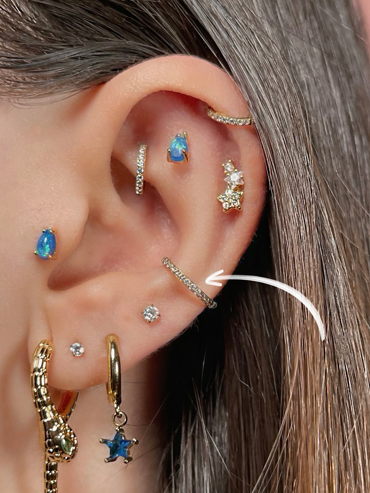 Aro brillo 10mm (conch) (unidad)