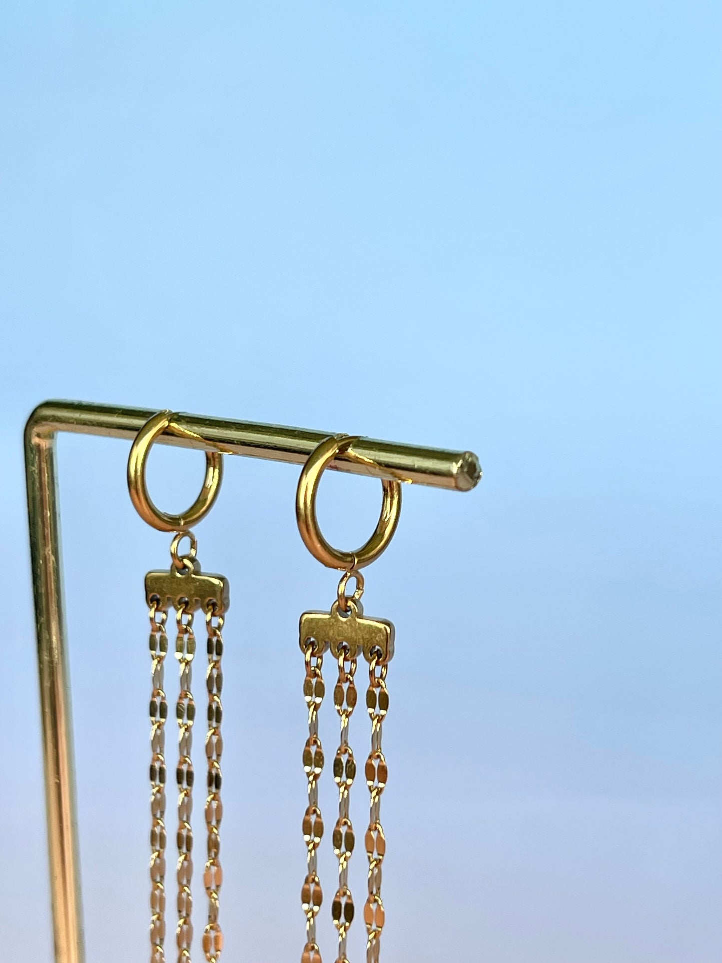 Par de aros cadena