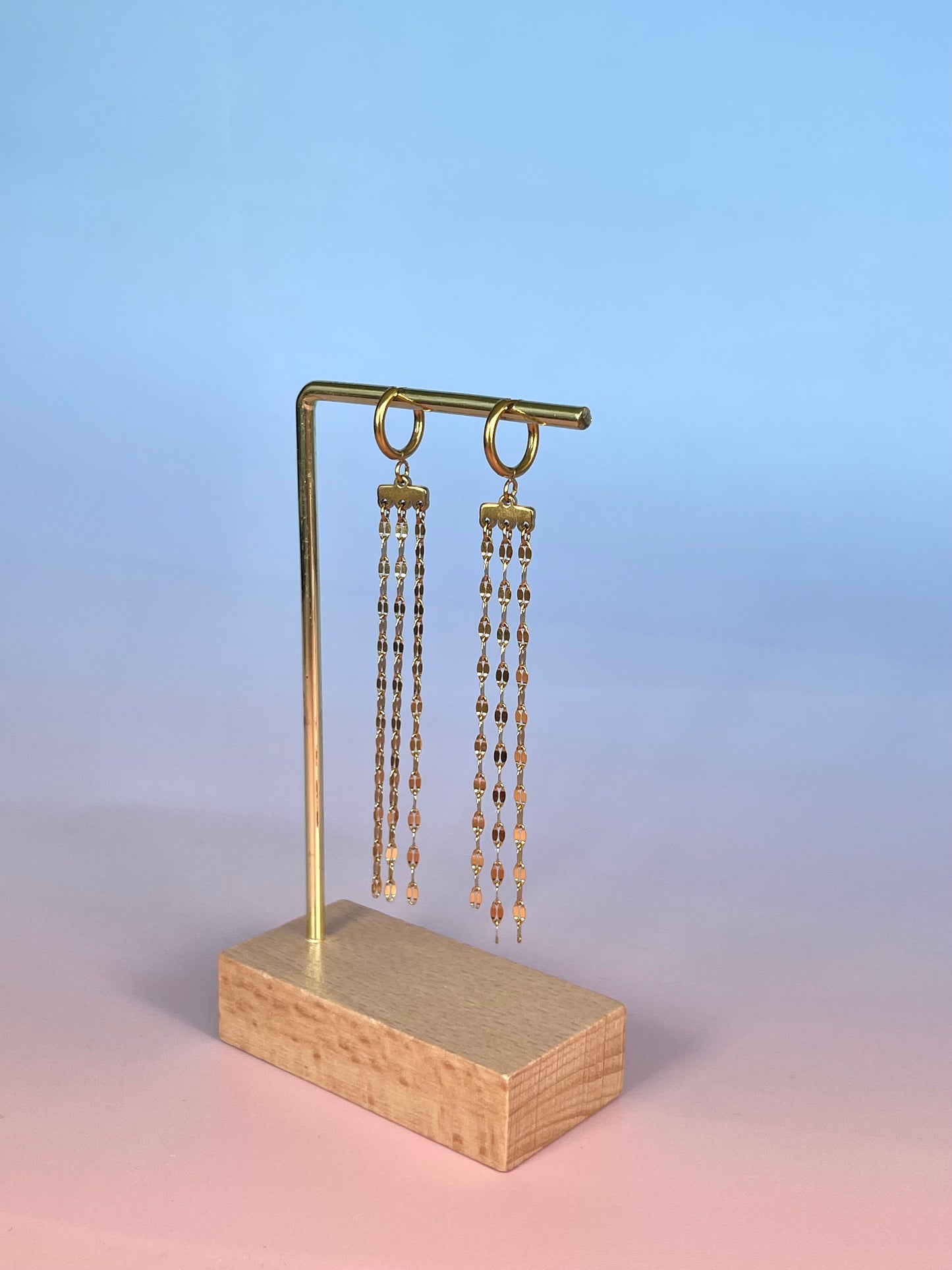 Par de aros cadena