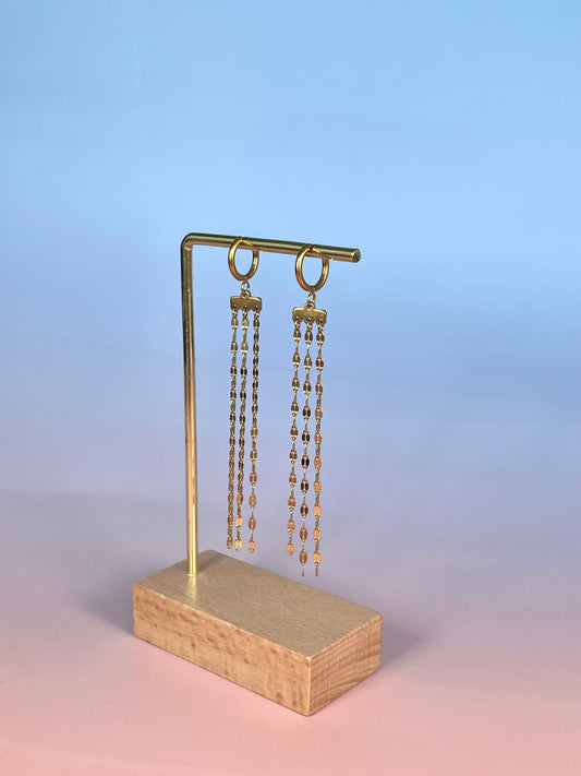 Par de aros cadena