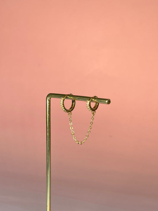 Cadena aros brillos