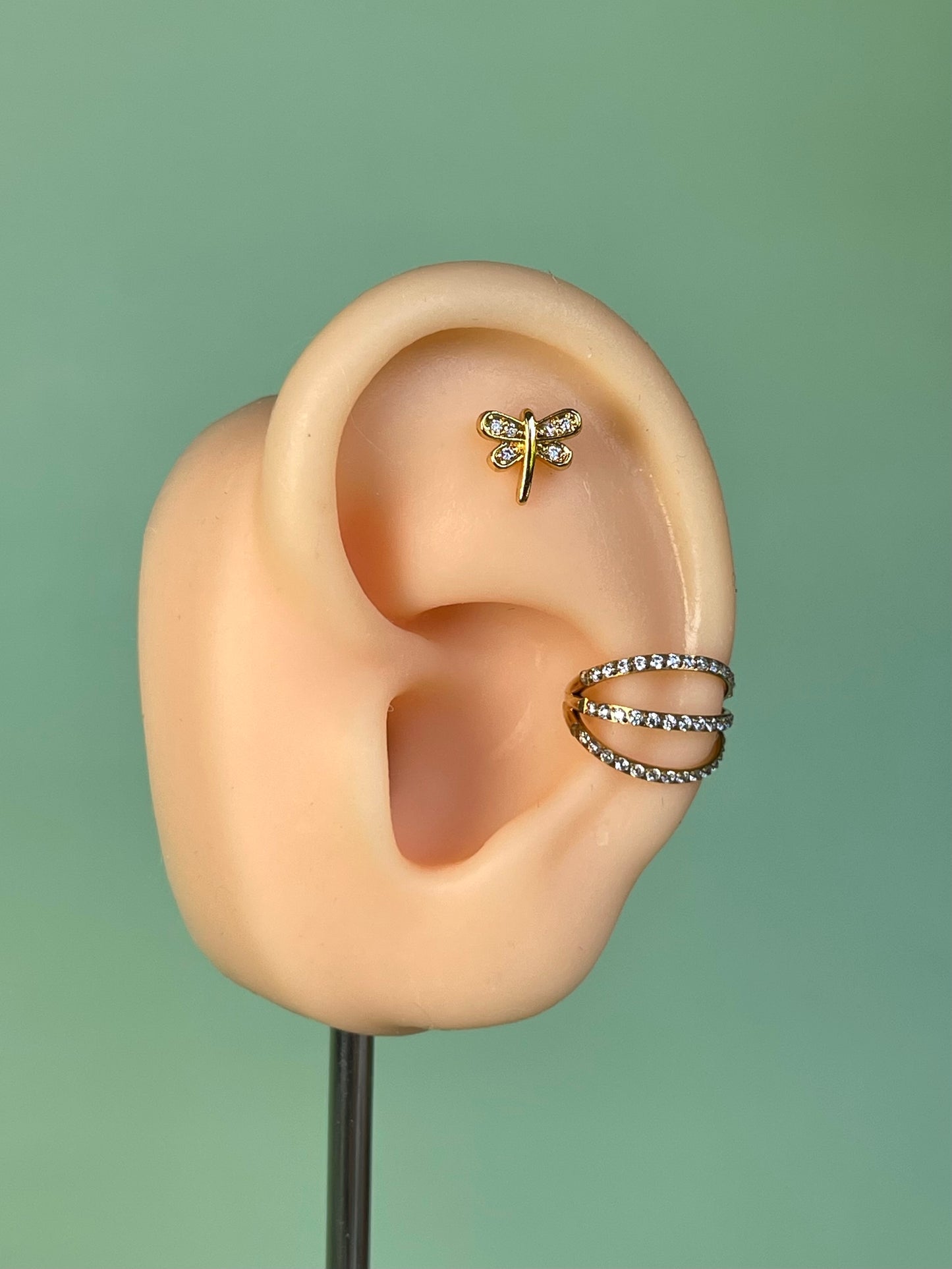 Pendiente/piercing “Firefly” dorado