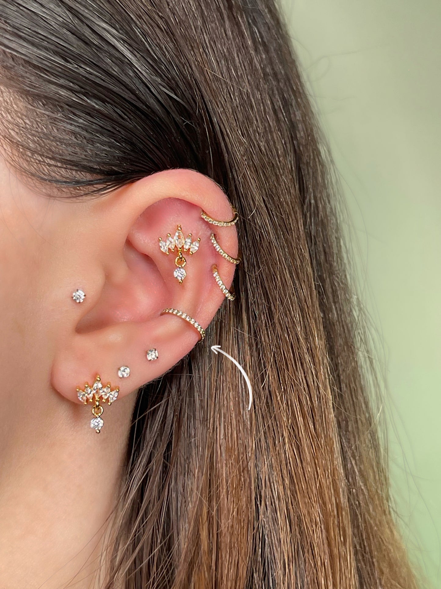 Aro brillo 10mm (conch) (unidad)