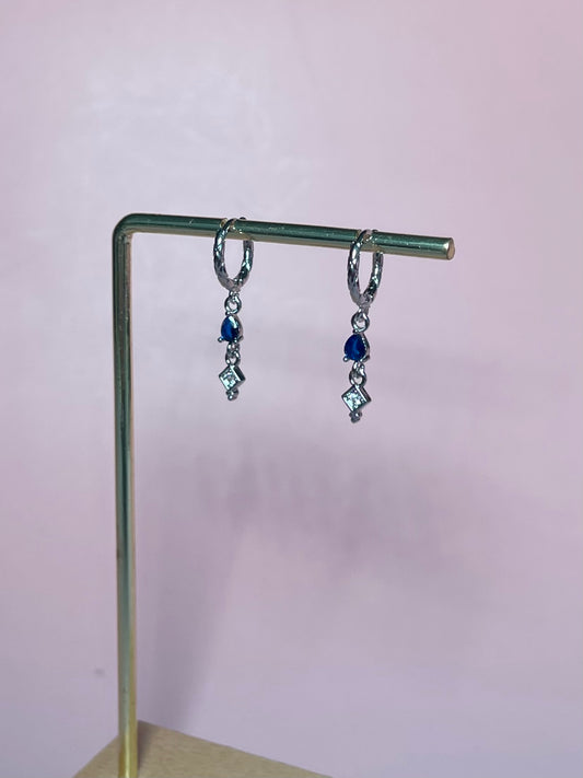 Aro brillo azul noche plateado (unidad)