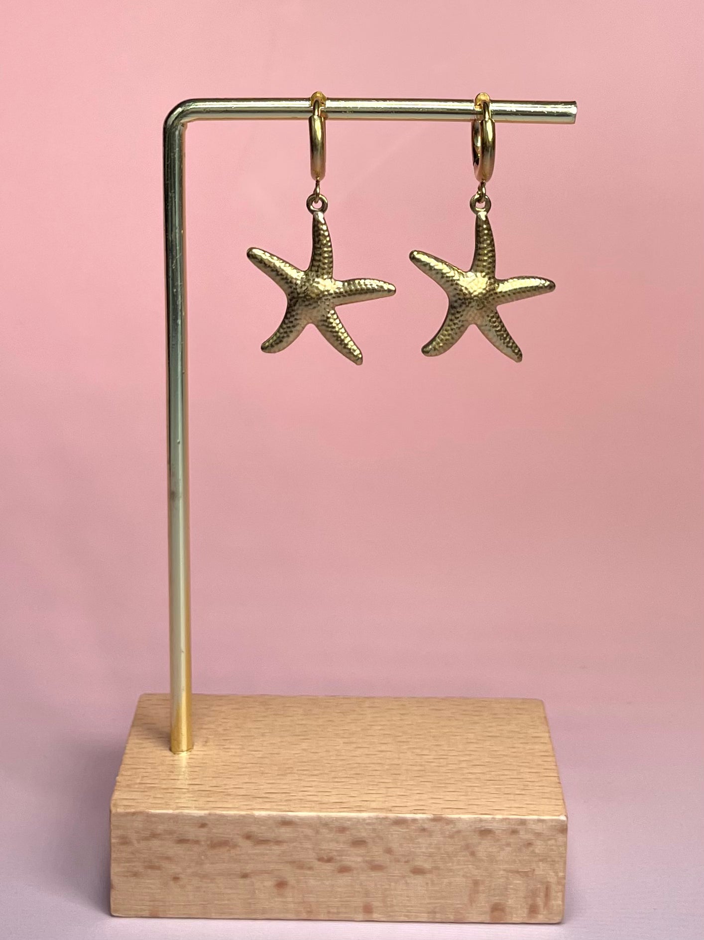Par de pendientes estrella de mar